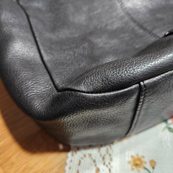 RADLEY London NWOT Rare Retro Black Pebbled Leather bag - Picture 14 of 16